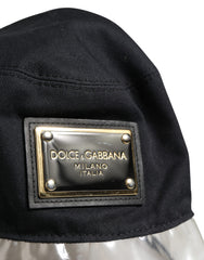 Dolce & Gabbana Black Cotton Plastic Fisherman Bucket Capello Hat