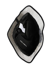 Dolce & Gabbana Black Cotton Plastic Fisherman Bucket Capello Hat