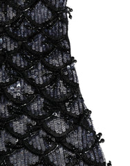 Dolce & Gabbana Black Wool Crystal Embellished Balaclava Hat