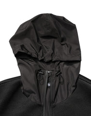 Dolce & Gabbana Men Black Hooded Full Zip Bomber Jacket