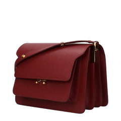 Marni Red Leather Shoulder Bag