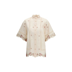 Zimmermann Beige Linen Shirt