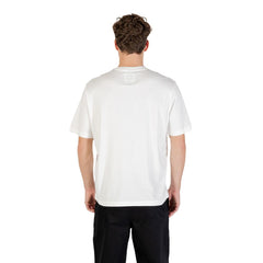 Armani Exchange Cream Cotton T-Shirt