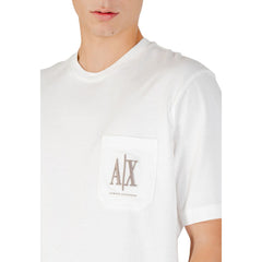 Armani Exchange Cream Cotton T-Shirt
