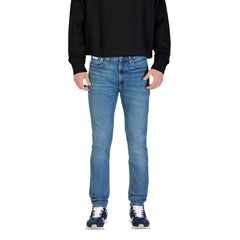 Calvin Klein Jeans Blue Cotton Skinny Jeans