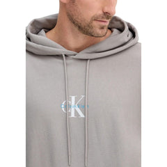 Calvin Klein Jeans Gray Cotton Hoodie
