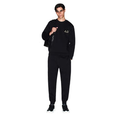 Armani Exchange Bicolor Cotton Joggers (Workout Pants)