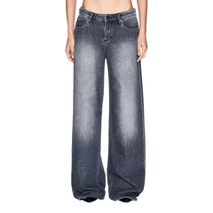 Armani Exchange Gray Cotton Relaxed Fit Jeans