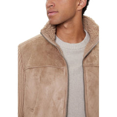 Guess Beige Viscose Biker Jacket