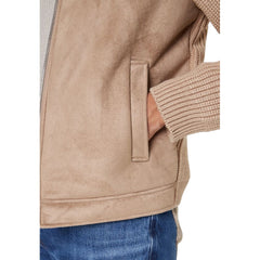 Guess Beige Viscose Biker Jacket