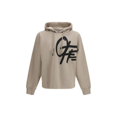 Off-White Beige Cotton Sweatshirt