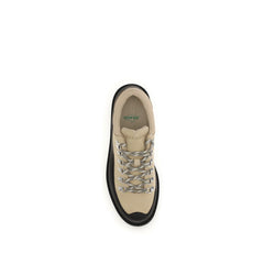 Diemme Beige Calf Leather Bos Taurus Lace-Up Boots