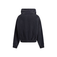 R13 Black Cotton Sweatshirt