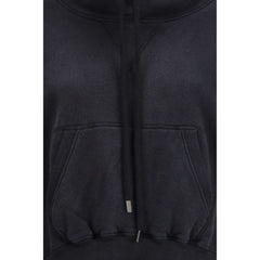 R13 Black Cotton Sweatshirt