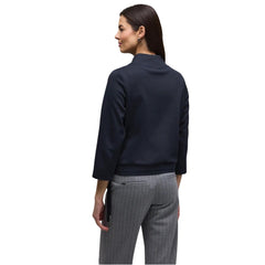 Street One Blue Polyester Sweatshirt