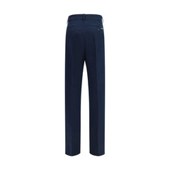 Ferragamo Blue Cotton Chino Pants
