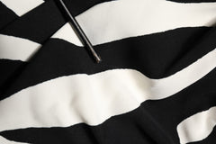 Dolce & Gabbana Black White Zebra Print CadyCalf Length Dress