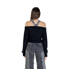 Karl Lagerfeld Black Cotton Sweatshirt
