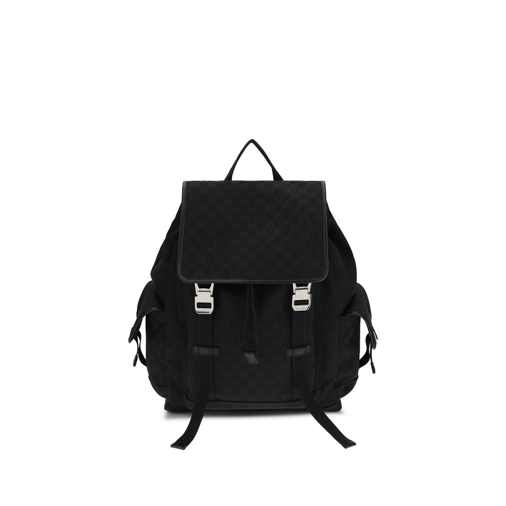Gucci Black Fabric Backpack