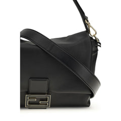 Fendi Black Lamb Ovis Aries Aries Shoulder Bag