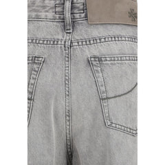 Jacob Cohen Gray Cotton Relaxed Fit Jeans