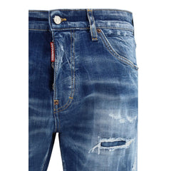 Dsquared² Blue Cotton Slim Fit Jeans