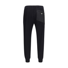 Prada Black Nylon Athletic Pants