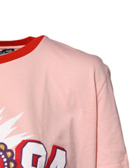 Dolce & Gabbana Pink DG 84 Sacred Heart Print Cotton T-shirt