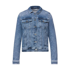 Street One Blue Cotton Denim Jacket
