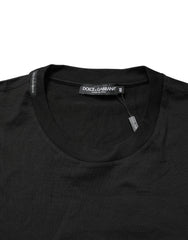 Dolce & Gabbana Black Crew Neck Sleeveless Tank Top T-shirt