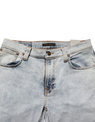 Nudie Jeans Light Blue Cotton Stretch Skinny Fit Men Denim Trouser JEANS