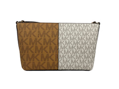 Michael Kors Jet Set - Small Two-Tone Logo Crossbody Bag
