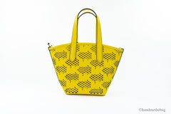 Michael Kors Kimber Small Daffodil Leather 2-In-1 Zip Tote Messenger Bag Purse
