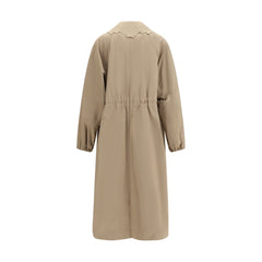 Fabiana Filippi Beige Polyester Trench Coat
