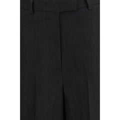 Lardini Black Viscose Bermuda Shorts