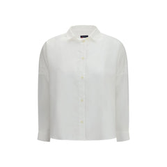 Deperlu White Linen Shirt