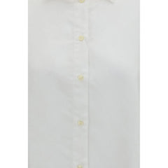Deperlu White Linen Shirt
