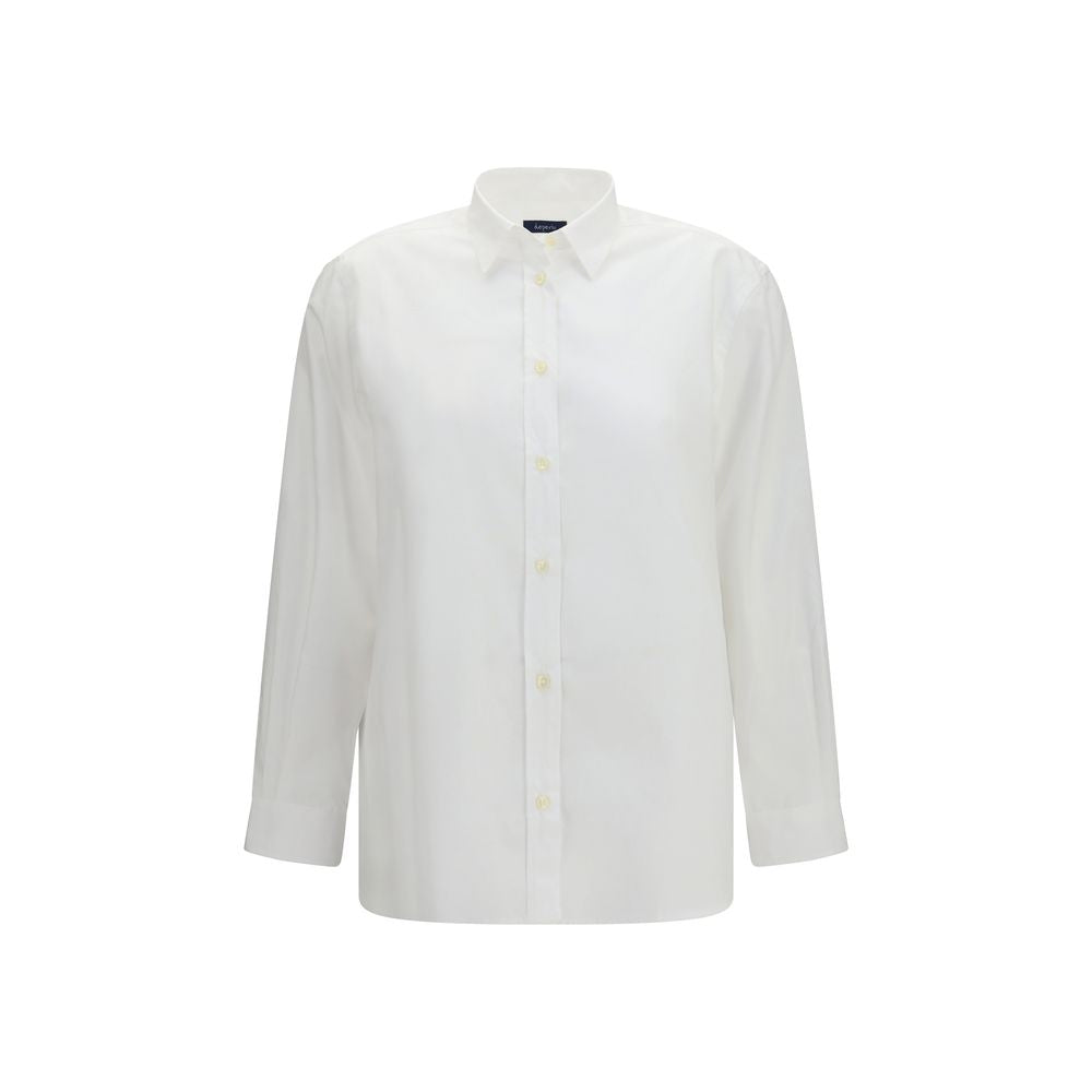 Deperlu White Cotton Shirt