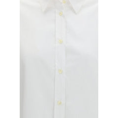 Deperlu White Cotton Shirt