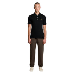 Lyle & Scott Black Cotton Polo Shirt