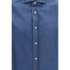 Brunello Cucinelli Blue Denim Shirt