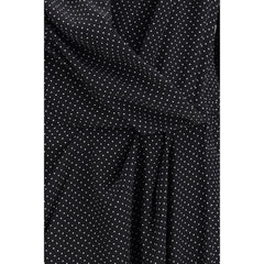 SA SU PHI Black Silk Long Dress