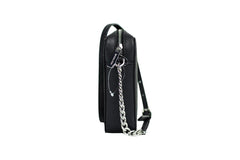 Michael Kors Jet Set Large East West Black Saffiano Leather Crossbody Handbag