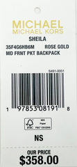 Michael Kors Sheila Medium PVC Backpack Bookbag