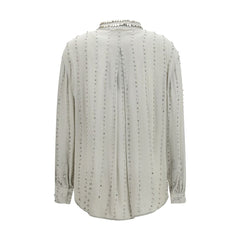 PINKO Gray Viscose Shirt