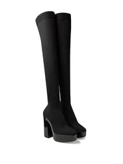 Jimmy Choo Black Fabric Over The Knee