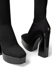 Jimmy Choo Black Fabric Over The Knee