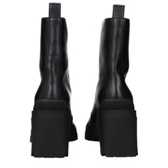Jimmy Choo Black Leather Ankle Boots