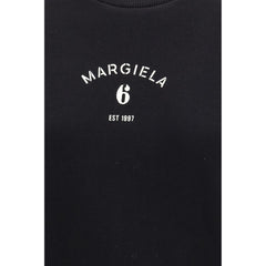 MM6 Black Cotton Sweatshirt