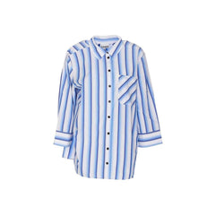 Ganni Blue Cotton Shirt